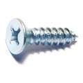 Midwest Fastener Sheet Metal Screw, #14 x 1 in, Zinc Plated Steel Flat Head Phillips Drive, 20 PK 63675